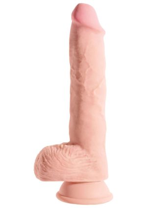 3D Riesendildo mit Hoden 25cm von King Cock